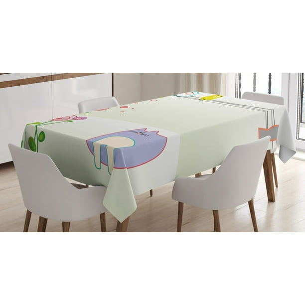 Tablecloth Cat Read Book How to Train Your Human Tablecloth for Kitchen Dinning Tabletop Outdoor Picnic Rectangle 54 X 72 Inch Tablecloth Cat Read Book How to Train Your Human Tablecloth for Kitchen Dinning Tabletop Outdoor Picnic Rectangle 54 X 72 Inch
